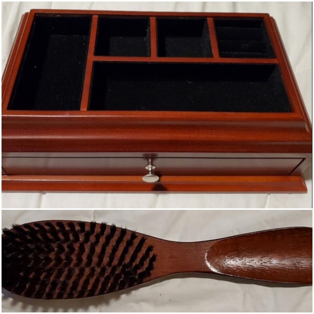Claybrooke Accessories Box & Clothing Brush (Never Used)